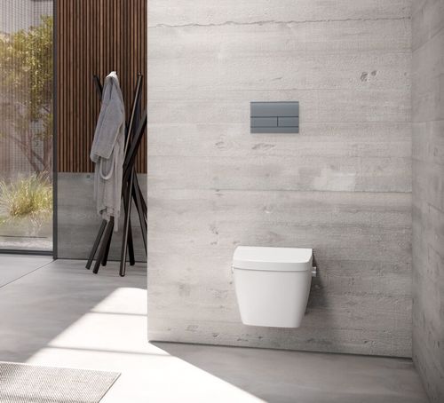 Design odporny na czas – łazienka w tonacji tytanu Design odporny na czas – łazienka w tonacji tytanu